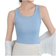 thumbnail image 1 of fatyb Women's Tank Tops Ribbed Sleeveless Basic Tops Casual Round Neck Knit Summer Tee Shirts for Women, 1 of 7
