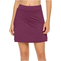 fatyb Women's Tennis Skirts with Shorts High Waisted Workout Skorts Running Athletic Sports Womens Shorts