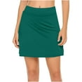 thumbnail image 1 of fatyb Women's Tennis Skorts Athletic High Waist Built in Shorts Solid Color Sports Skirts with Shorts, 1 of 5