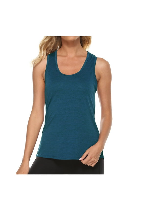 Women's Workout Tank Tops Open Back Running Shirts Activewear Sleeveless Gym Yoga Athletic Tops