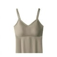 thumbnail image 1 of fatyb Womens Camisole with Built in Bra V Neck Spaghetti Strap Tank Tops Comfy Cami Shirts for Women, 1 of 3