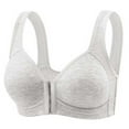 thumbnail image 1 of fatyb Womens Front Closure Bras No Underwire Everyday Bras for Women Full Coverage Comfort T Shirt Bras, 1 of 6