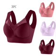 thumbnail image 1 of fatyb Womens Full Coverage Bras Seamless Comfortable Bras No Underwire Bralettes for Everyday 3 Pack, 1 of 2