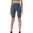 thumbnail image 1 of fatyb Womens High Waist Biker Shorts Stretchy Slim Workout Gym Shorts Comfortable Yoga Running Shorts, 1 of 3