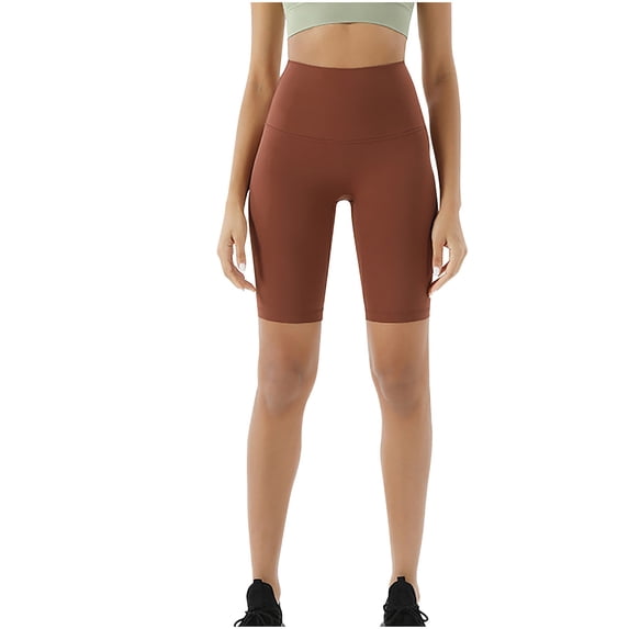 fatyb Womens High Waist Biker Shorts Stretchy Slim Workout Gym Shorts Comfortable Yoga Running Shorts