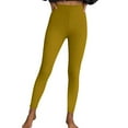 thumbnail image 1 of fatyb Womens Leggings High Waist Stretch Yoga Workout Pants Solid Color Casual Thin Bottom for Running, 1 of 7