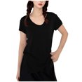 thumbnail image 1 of fatyb Womens Lounge T Shirts Scoop Neck Comfortable Pajama Tops Casual Short Sleeve Loose Tee Blouses, 1 of 3