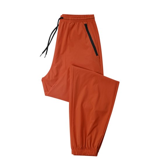 fatyb Womens Mens Joggers Quick Dry Running Pants Drawstring Lightweight Athletic Pants with Zipper Pockets
