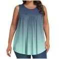 thumbnail image 1 of fatyb Womens Plus Size Tank Tops 2025 Fashion Sleeveless T Shirts Loose Crew Neck Casual Summer Blouses, 1 of 6