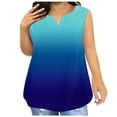 thumbnail image 1 of fatyb Womens Plus Size Tank Tops Loose Sleeveless V Neck T Shirts Summer Dressy Casual Blouses Tanks S-5XL, 1 of 5