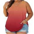 thumbnail image 1 of fatyb Womens Plus Size Tank Tops V Neck Sleeveless T-Shirts Casual Loose Tunic Top Summer Tee Blouses, 1 of 7