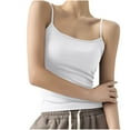 thumbnail image 1 of fatyb Womens Ribbed Camisole Tops Square Neck Spaghetti Strap Tank Sleeveless Cami Shirts for Going Out, 1 of 6