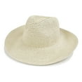 thumbnail image 1 of fatyb Womens Sun Hat Mens Wide Brim Straw Panama Hat Sun Protection Unisex Summer Lightweight Beach Hat, 1 of 2