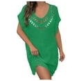 thumbnail image 1 of fatyb Womens Swimsuit Cover up Hollow out Bathing Suit Beach Coverups Dress Bikini Wear Vacation Outfits, 1 of 5