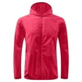 thumbnail image 1 of fatyb Womens Waterproof Hooded Raincoat Lightweight Sun Protection Jacket Outdoor Windbreaker with Pockets, 1 of 7