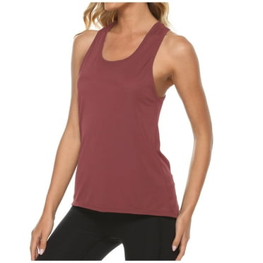 fatyb Womens Workout Tank Tops Criss Cross Open Back Running Tops Racerback Sleeveless Athletic Shirts