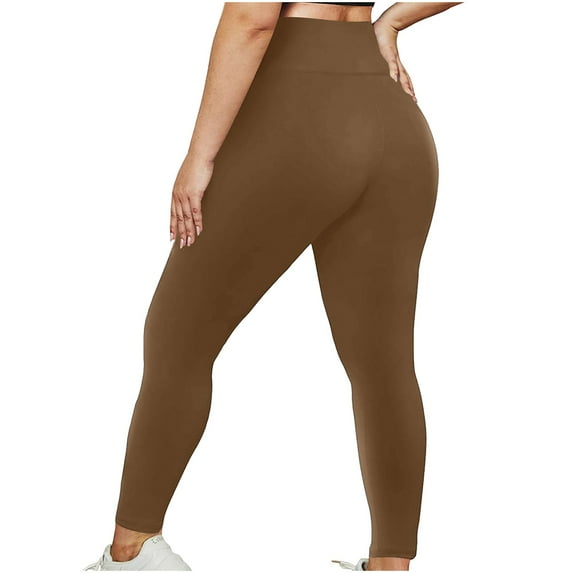 fatyb Workout Leggings for Women Plus Size Yoga Pants Women's High Waist Full Length Gym Leggings