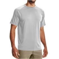 fatyb Workout Shirts for Men Short Sleeve Athletic Tops Mens Quick Dry Running Training Activewear Tee