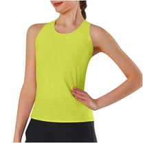 fatyb Workout Tank Tops for Women Racerback Gym Yoga Shirts Sleeveless Womens Athletic Running Tops