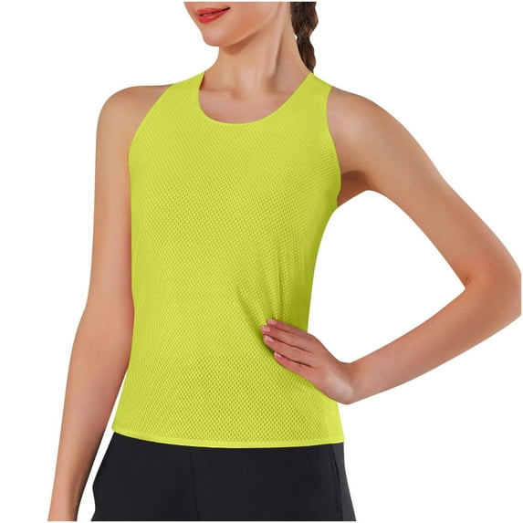 fatyb Workout Tank Tops for Women Racerback Gym Yoga Shirts Sleeveless Womens Athletic Running Tops