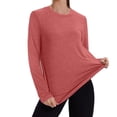 thumbnail image 1 of fatyb Workout Tops for Women Long Sleeve Quick Dry T-Shirts Womens Lightweight Athletic Running Tees, 1 of 7