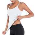 thumbnail image 1 of fatyb Yoga Tank Tops for Women Built in Bra Strappy Back Sports Tops Padded Workout Tanks Activewear, 1 of 5