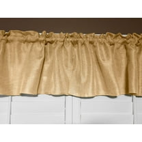 faux burlap window valance 58 wide light gold