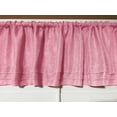 thumbnail image 1 of faux burlap window valance 58 wide pink with pleated ruffles, 1 of 2
