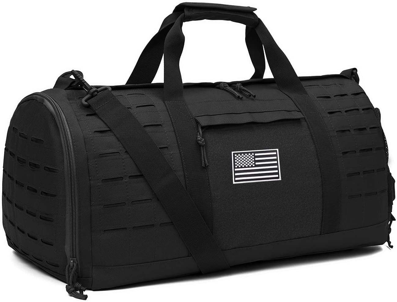 favastee 40L Military Tactical Duffle Bag For Men Sport Gym Fitness Tote Travel Training Workout With Shoe Compartment Basketball Football Weekender