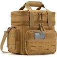 thumbnail image 1 of favastee Tactical Lunch Bag for mens Military heavy duty lunch box work Leakproof insulated Durable Thermal Cooler Bag for Adult Meal for Office Camping Picnic Pail MOLLE Webbing, 1 of 6