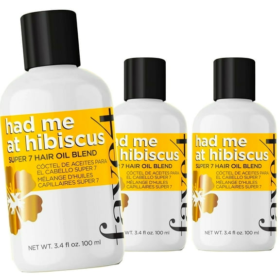 fave4 Had Me at Hibiscus Summer Hair Oil 3.4 oz - Pack of 3
