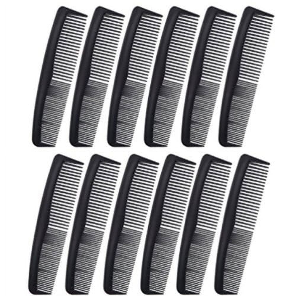 favorict (12 pack) flexible thin 5" pocket hair comb beard & mustache
