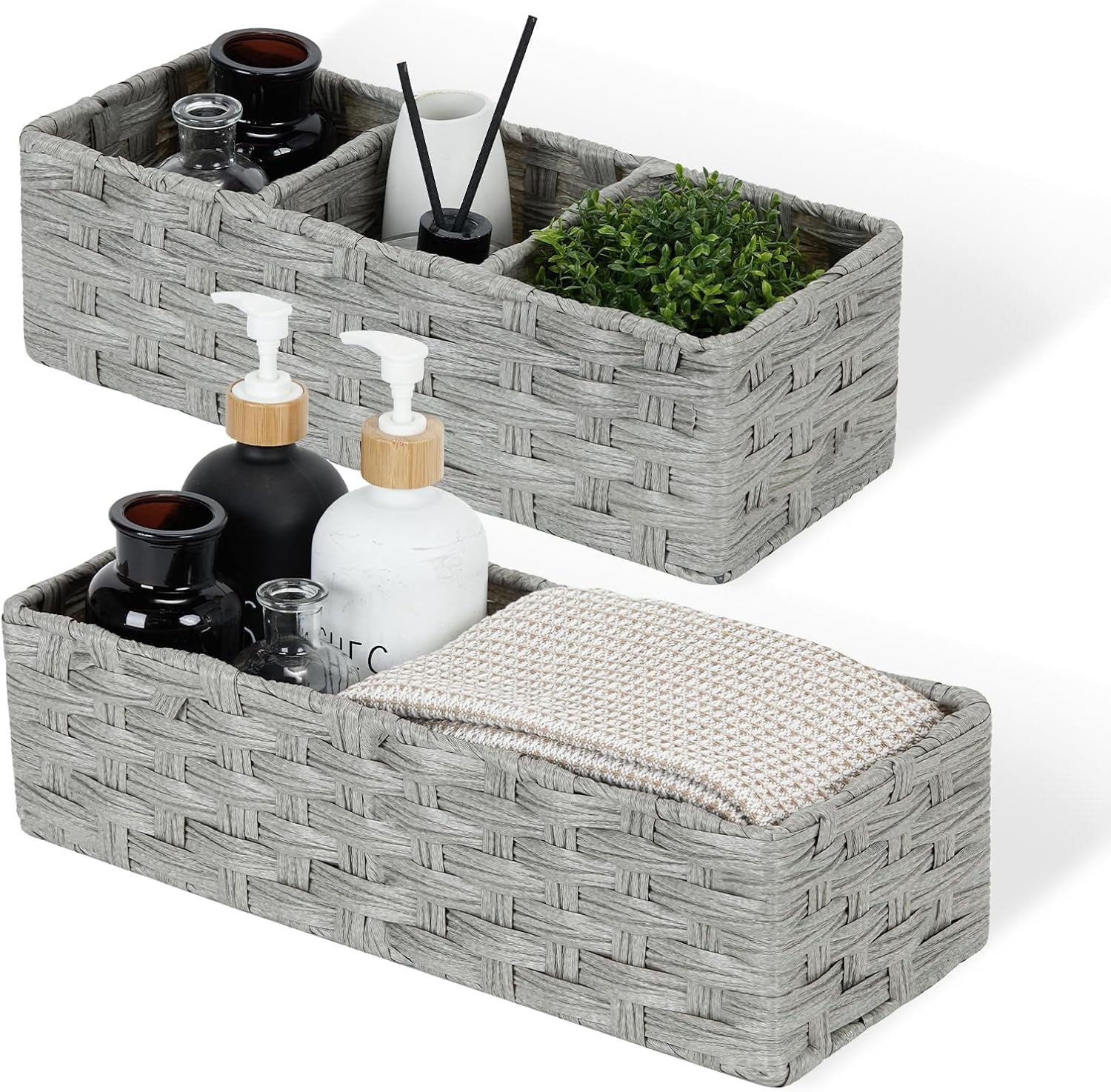 fdbtgysdb Toilet Paper Basket for Organizing Small Bathroom Baskets for ...