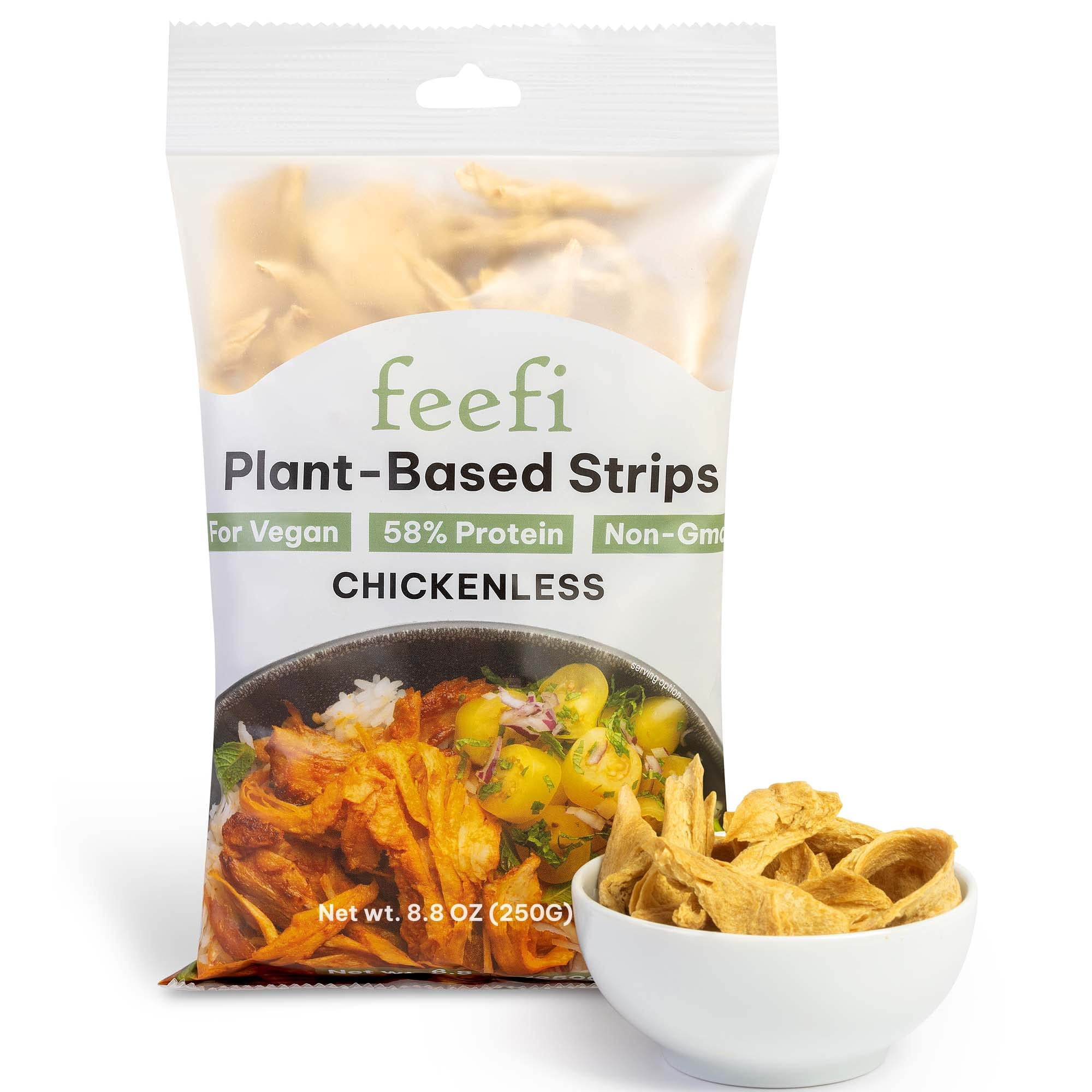 feefi Plant Based Protein SE33 Organic Strips Beef Texture High