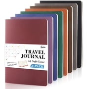 feela 8 Pack Soft Cover Journal Bulk, Notebooks College Ruled for Work, Lined Travel Journal for Students Women, Note Taking Notebook School Supplies Business Writing, 8.2  x 5.5 , A5, Vintage Colors
