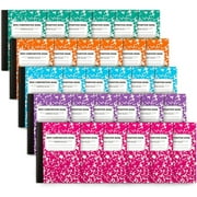 feela Mini Composition Notebook, Cute 30 Pack 5 Pastel Colors Narrow Ruled Mini Composition Books Bulk, Small Pocket Marble Journal Notebooks for Students College, Pocket Size 4.5 x 3.25 in