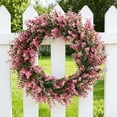 thumbnail image 1 of feimajia 12.5x12.5In Simulated Eucalypts Leaf Wreath Spring and Summer Wreaths for Front Door, 1 of 7
