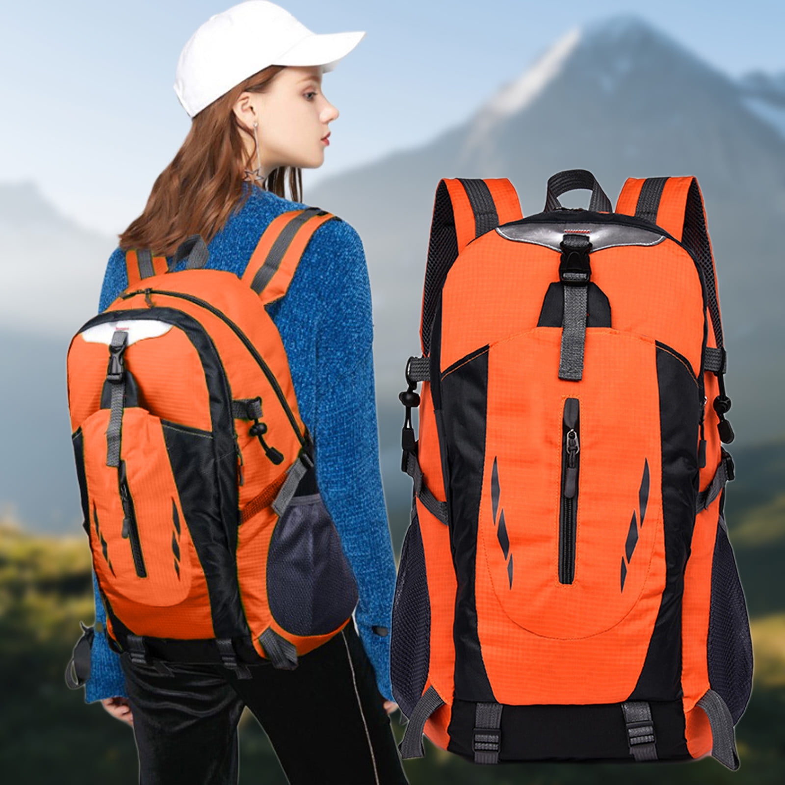 40l outdoor hiking travel backpack Large Camping Bag 50L, Black / 50L quality materials Pro Backpack 40L | Maximum-Sized