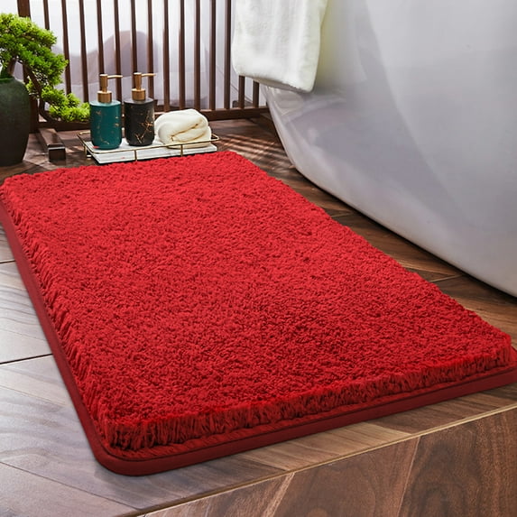 feimajia 40x60CM High Carpet Floor Mats Bathroom Toilet Absorbent Non-slip Mats