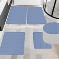 thumbnail image 1 of feimajia 5 Pcs Foam Bathroom Mat Set Non Slip Absorbent Toilet Mat Set Comfortable Soft Machine Wash Non-Slip Thick, 1 of 8