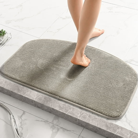 feimajia 50x80CM Dry Bathroom Entrance Mat - Non-Slip Shower Rug Water Absorbent Floor Mat For Home Toilet Washroom