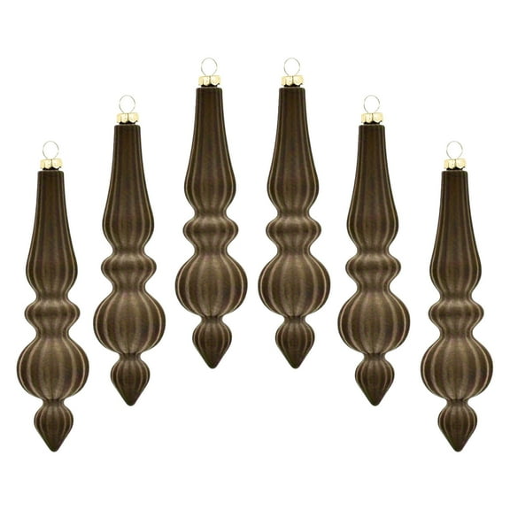 feimajia 6PC 17CM Shaped Velvet Hanging Decoration Showcase Christmas Tree Hanging Decoration Stage Decoration