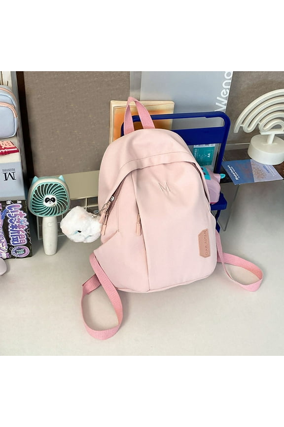 Back to School Supplies Sale Backpacks Summer Ins Preppy Style Color Backpack for Women All-matching Small Schoolbag Travel Mini Backpack