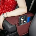 thumbnail image 1 of feimajia Car Armrest Cushion Cover Center Console Box Pad Protector With Storage Pocket Car Leather Armrest Armrest Pillow with Side Organizer Bag Design Suitable for Most Car Accessories, 1 of 9