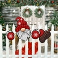 thumbnail image 1 of Summer Sales feimajia Christmas Fence Door Peek Hollow Board Plugn Christmas Tree Garden Expression Decoration Sticker Red, 1 of 9