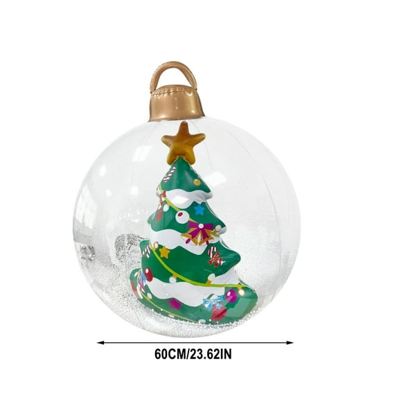Summer Sales feimajia Christmas Ornaments PVC Inflatable 60cm Christmas Balls Decoration Decoration Party Ambience Balls Patio Decoration