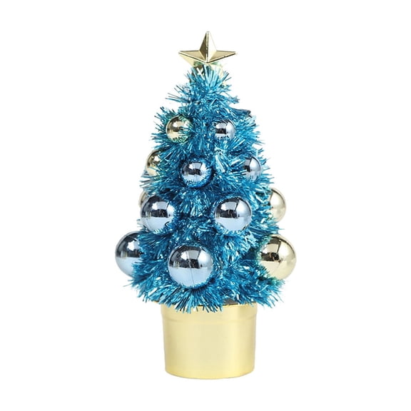 feimajia Christmas Ornaments Sweet Christmas Tree Bright P-ink Colored Christmas Ball Five Pointed Star Christmas Tree Festive Decoration Essentiales for Festivals