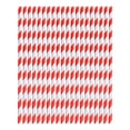 thumbnail image 1 of feimajia Flexible Drinking Straws 100pc Paper Straws Disposable Straws Paper Striped Colorful Decorative Straws Dessert Drinks Party Straws, 1 of 3