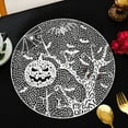 thumbnail image 1 of feimajia Round Halloween Placemats Halloween Pumpkin Head PVC Placemat Home Table Mat Hotel Western Restaurant Western Placemat 38CM, 1 of 6