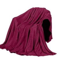 feimajia Throw Blankets for Couches and Sofas Super Soft Warm Solid Fleece Blanket Extra Large Bath Towels on Sale 50x70cm